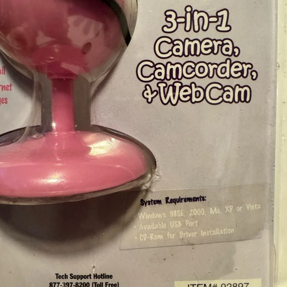 Cyber Gear WebCam 3-in-1 camera camcorder and WebCam Vintage Unopened